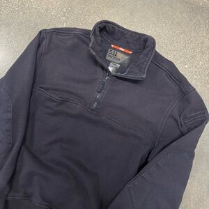5.11 Tactical Black heavyweight quarterzip sweater size medium